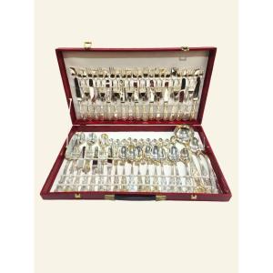 Complete Set Of 76-piece Italian Silver Cutlery (800 Grade), Circa 1930s