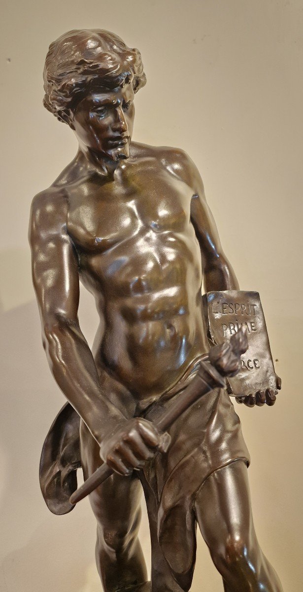 Bronze - Emile Louis Picault - The Spirit Primes The Force --photo-2