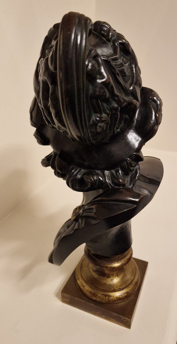 Bronze Bust Of King Menelaus - Late 19th Century --photo-7
