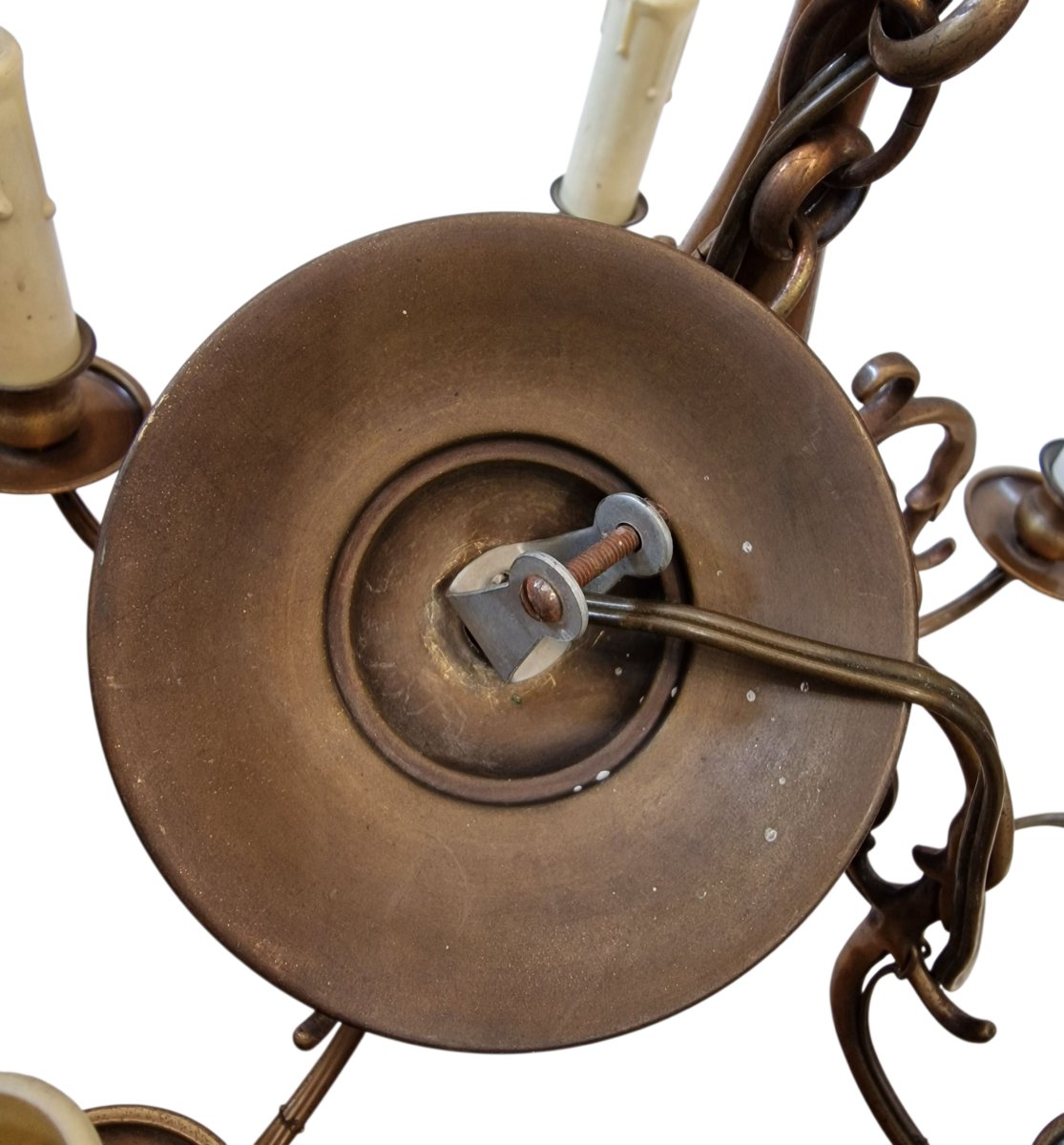 Small 5-light Chandelier In The Dutch Style Of The 19th Century-photo-3