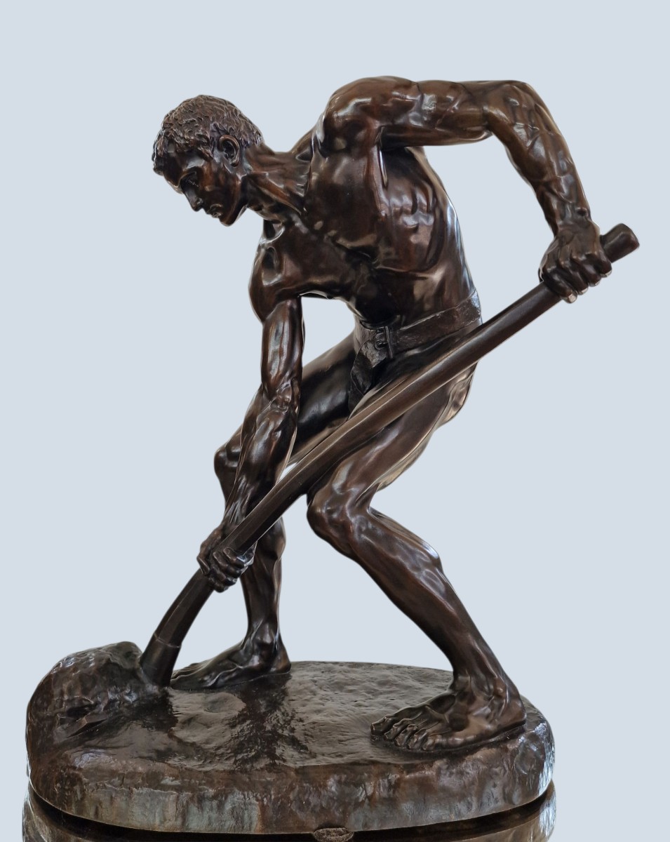 After Alfred Boucher - To The Ground - Bronze