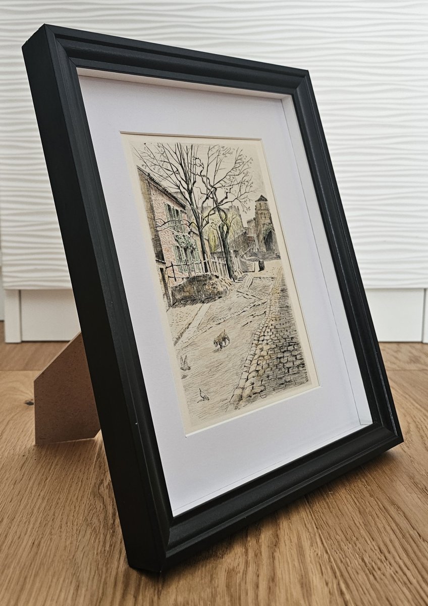 Montmartre – Rue Des Saules – An Old Engraving By Charles Samson-photo-3