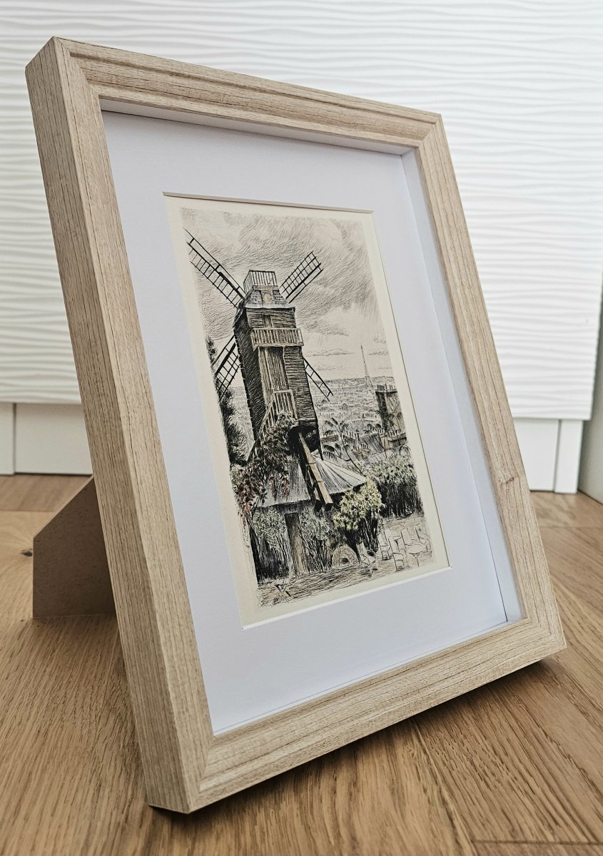 Montmartre – Le Moulin De La Galette – An Old Engraving By Charles Samson-photo-3