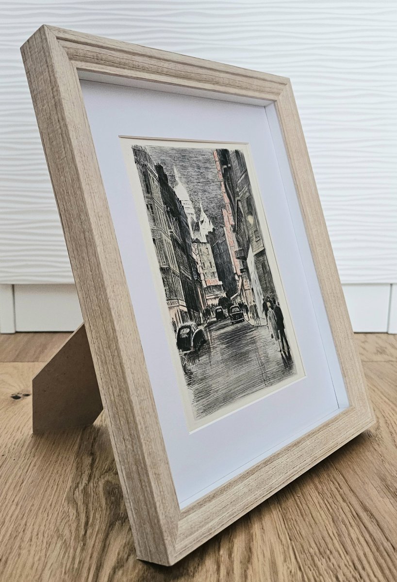 MONTMARTRE – La rue Pigalle – gravure ancienne de Charles Samson-photo-3