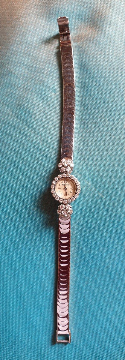 Women's Jewelry Bracelet Watch (white Gold And Diamonds) Jaeger Lecoultre-photo-2