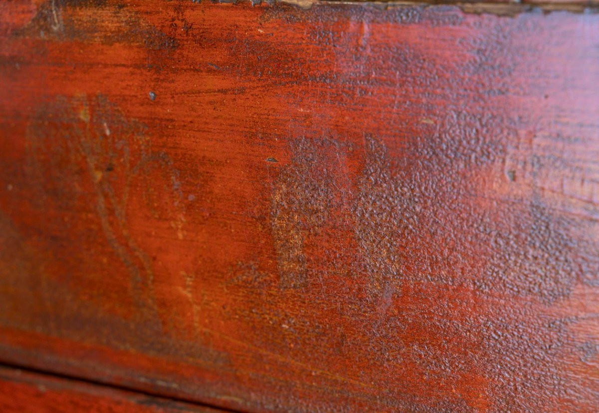 Antique Chinese Chest On Base-photo-3