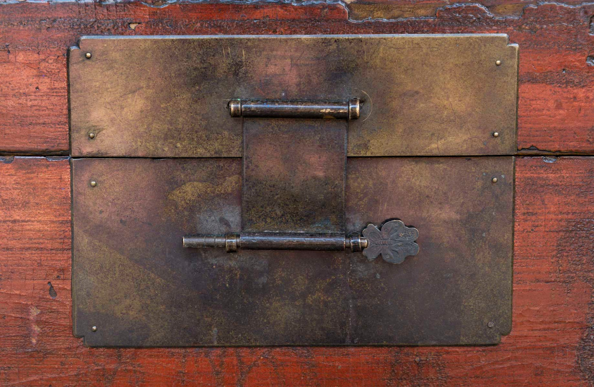 Antique Chinese Chest On Base-photo-1