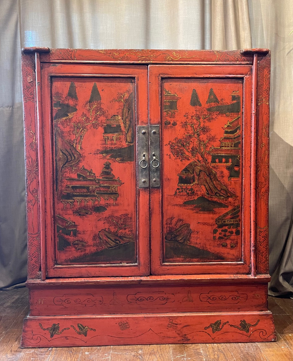 Buffet ancien chinois 2 portes