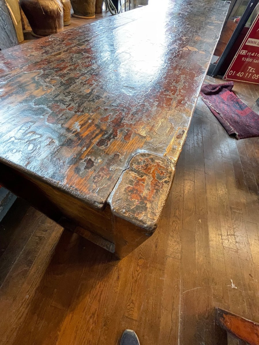 Antique Chinese Sideboard With 3 Doors And 3 Drawers-photo-1