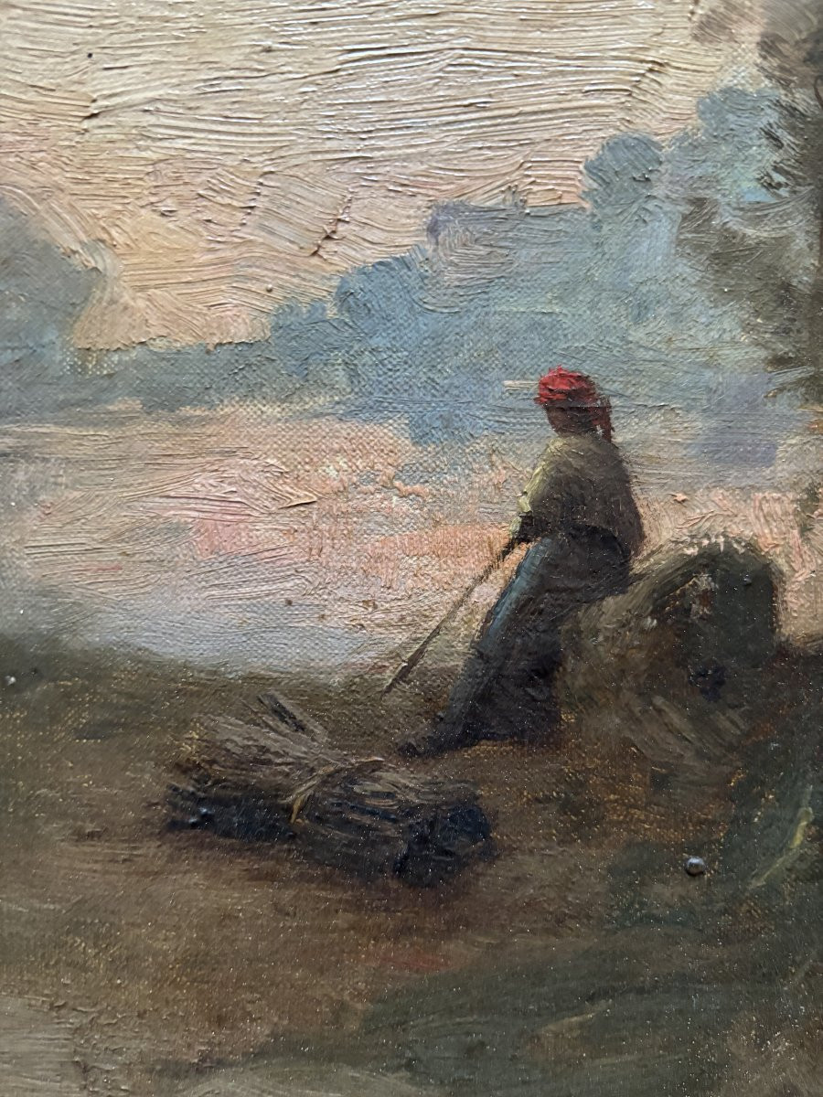 Trouillebert Paul Désiré Painting 19e Barbizon School Oil On Canvas Signed-photo-3