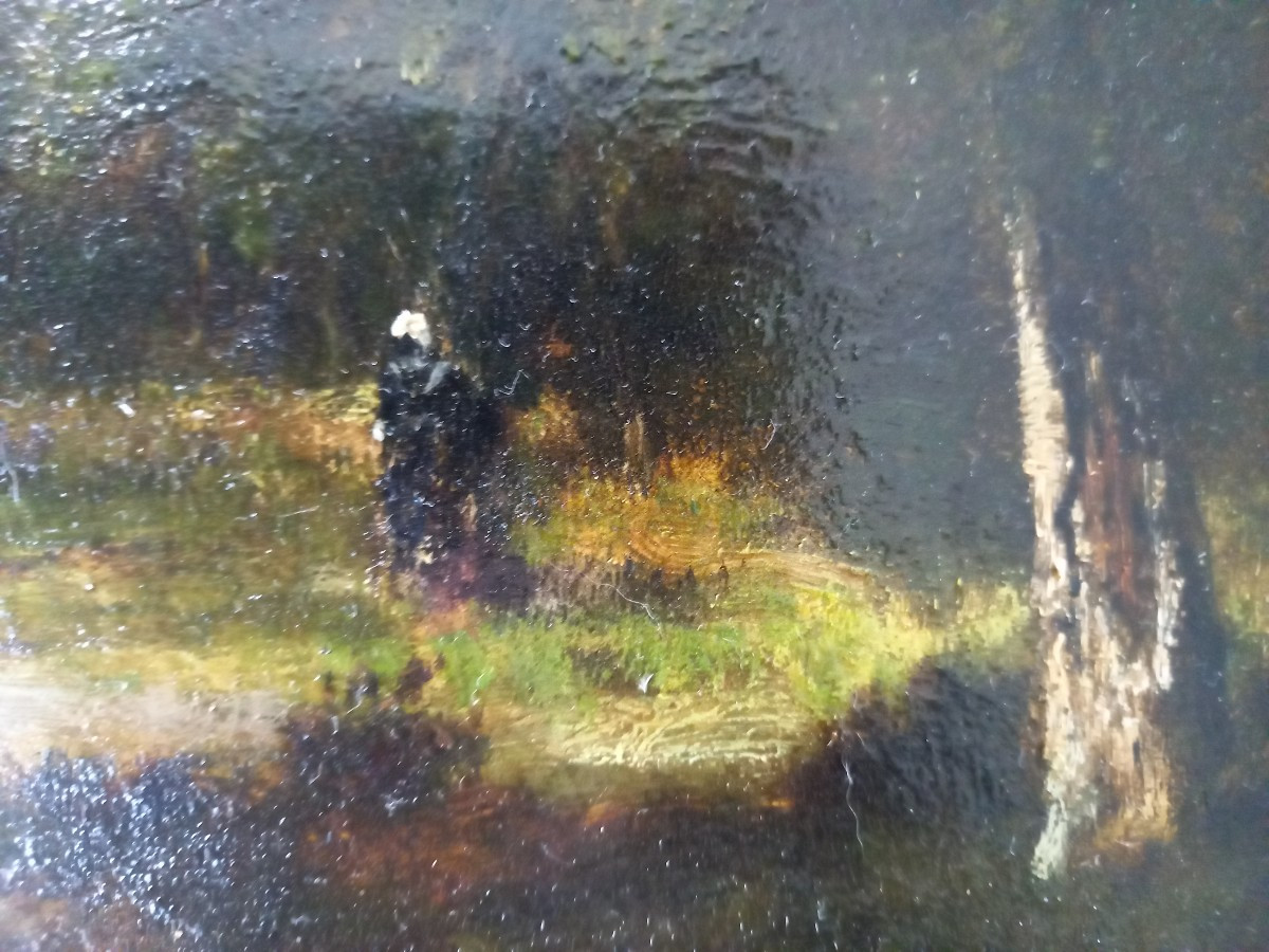 Oil On Canvas Signed Léon Richet (1847-1907)-photo-3