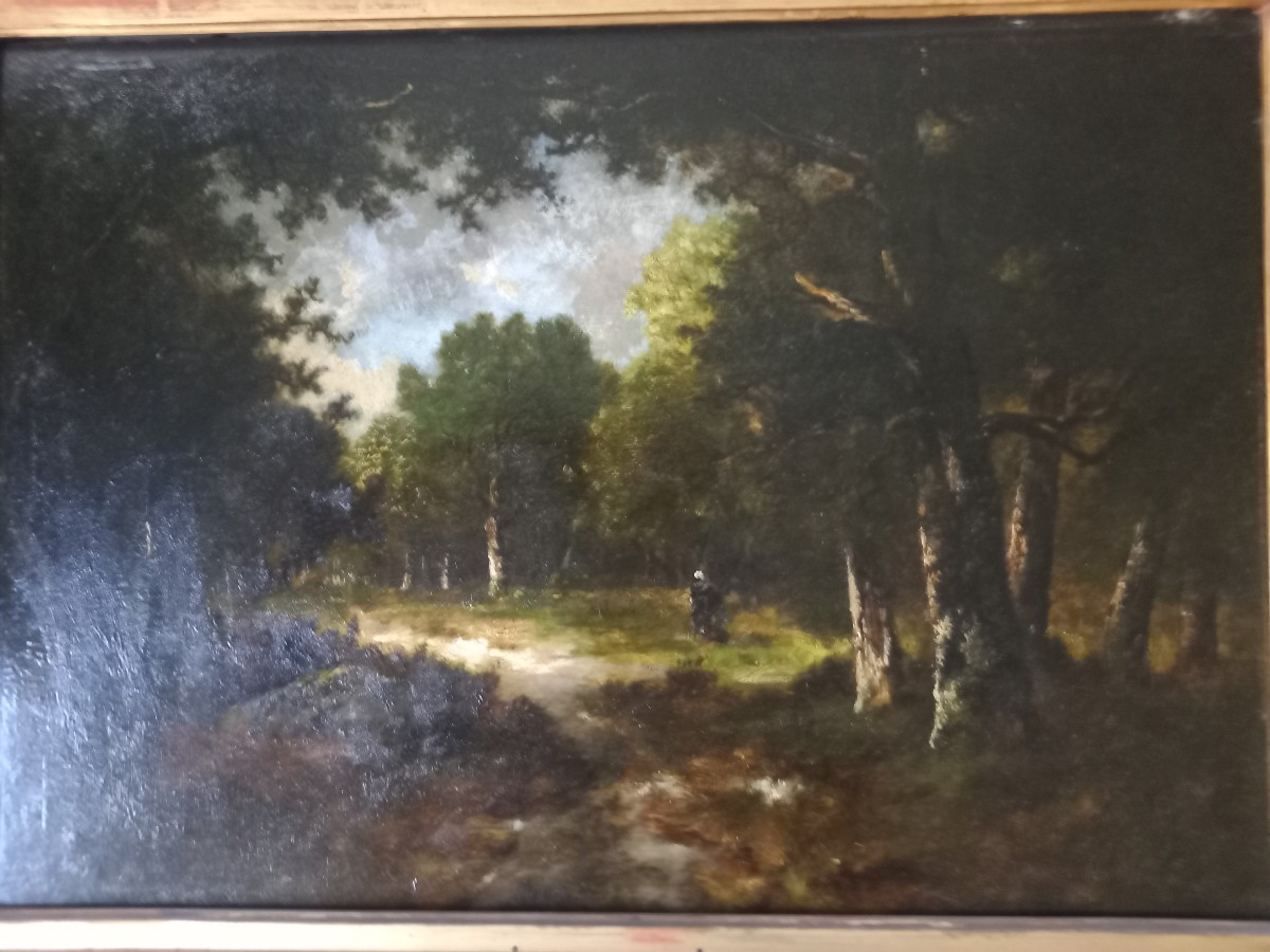 Oil On Canvas Signed Léon Richet (1847-1907)-photo-4