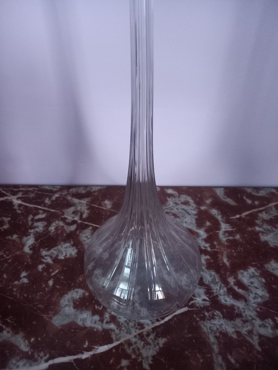 grand vase soliflore signé DAUM Nancy-photo-2