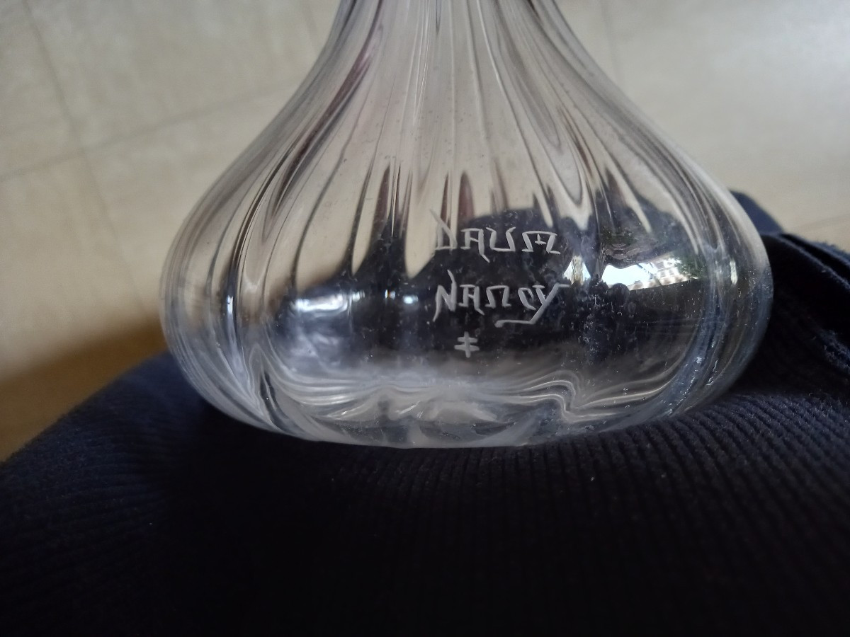 grand vase soliflore signé DAUM Nancy-photo-4