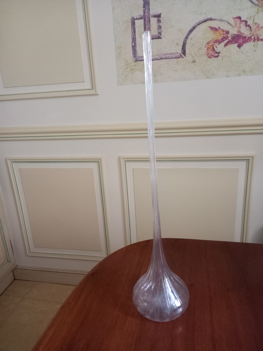 grand vase soliflore signé DAUM Nancy