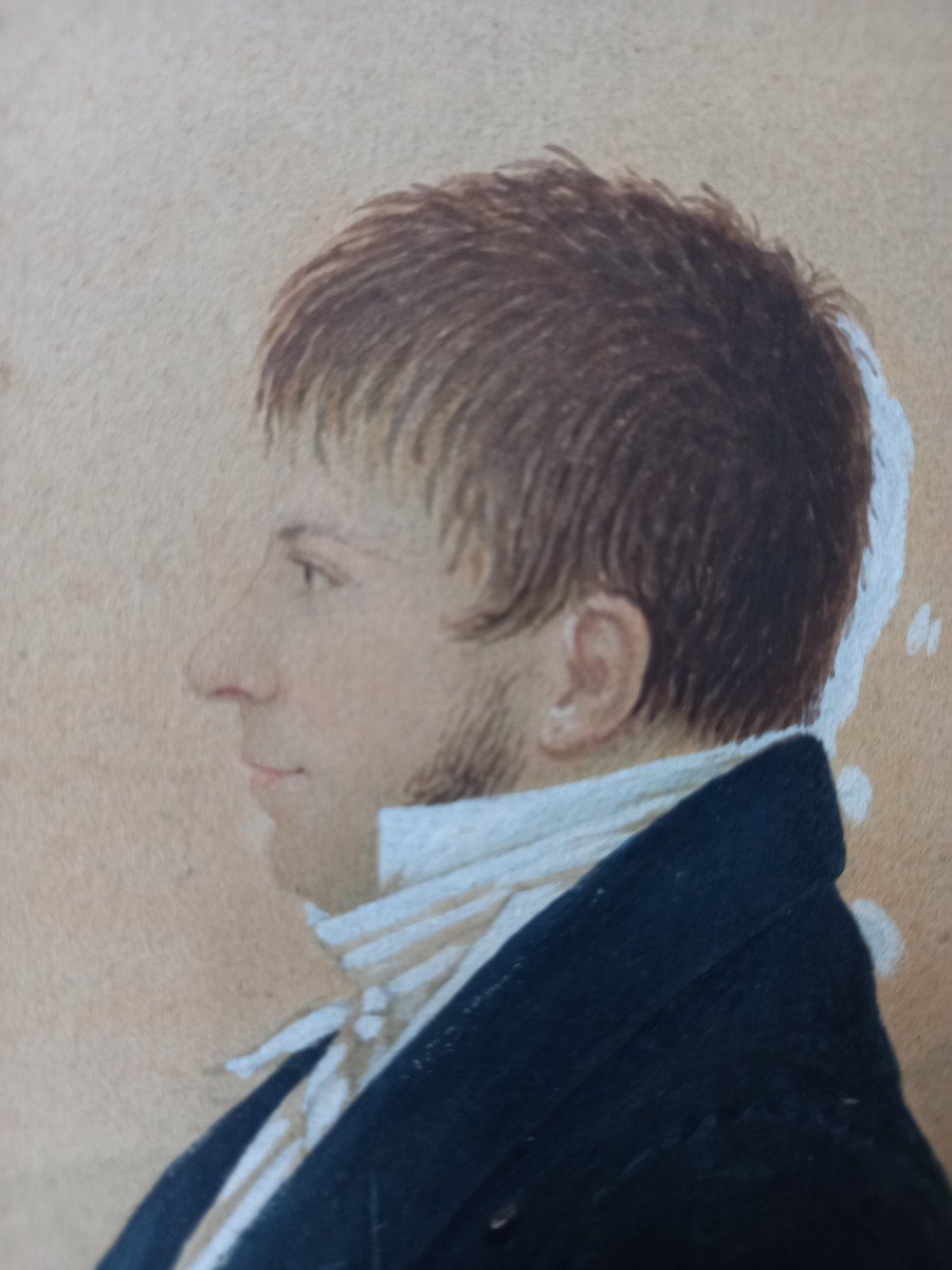 Pochade: Portrait Of A Gentleman Under The Restoration.-photo-4