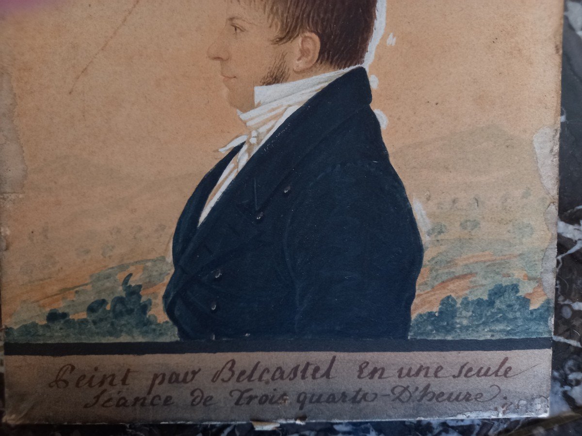 Pochade: Portrait Of A Gentleman Under The Restoration.-photo-3