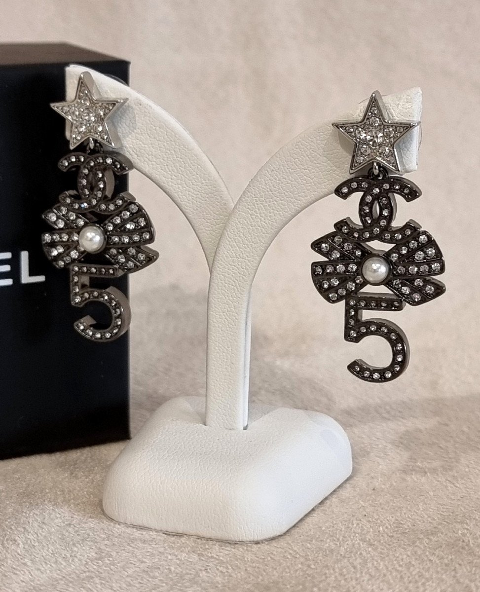 Chanel Paire De Boucles d'Oreilles-photo-2