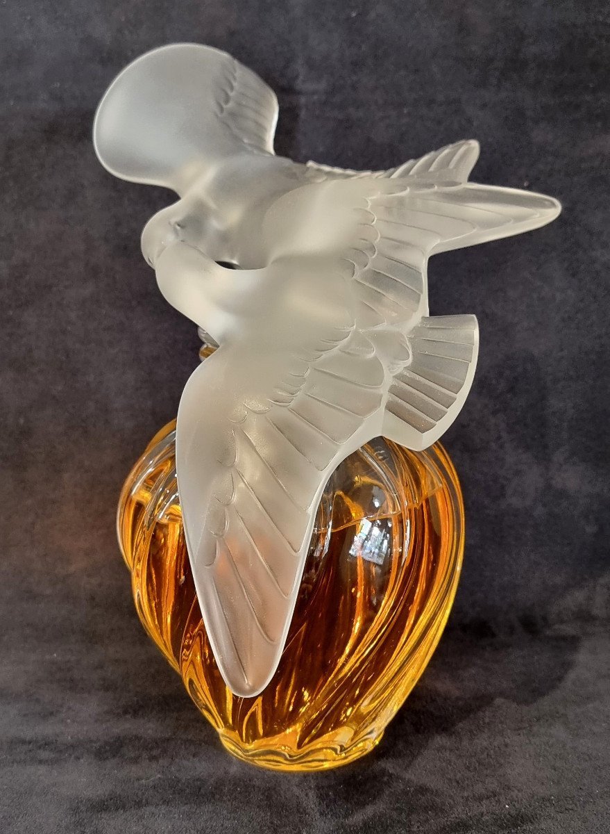 Marc Lalique Nina Ricci Flacon à Parfum Géant Cristal Air Du Temps -photo-1