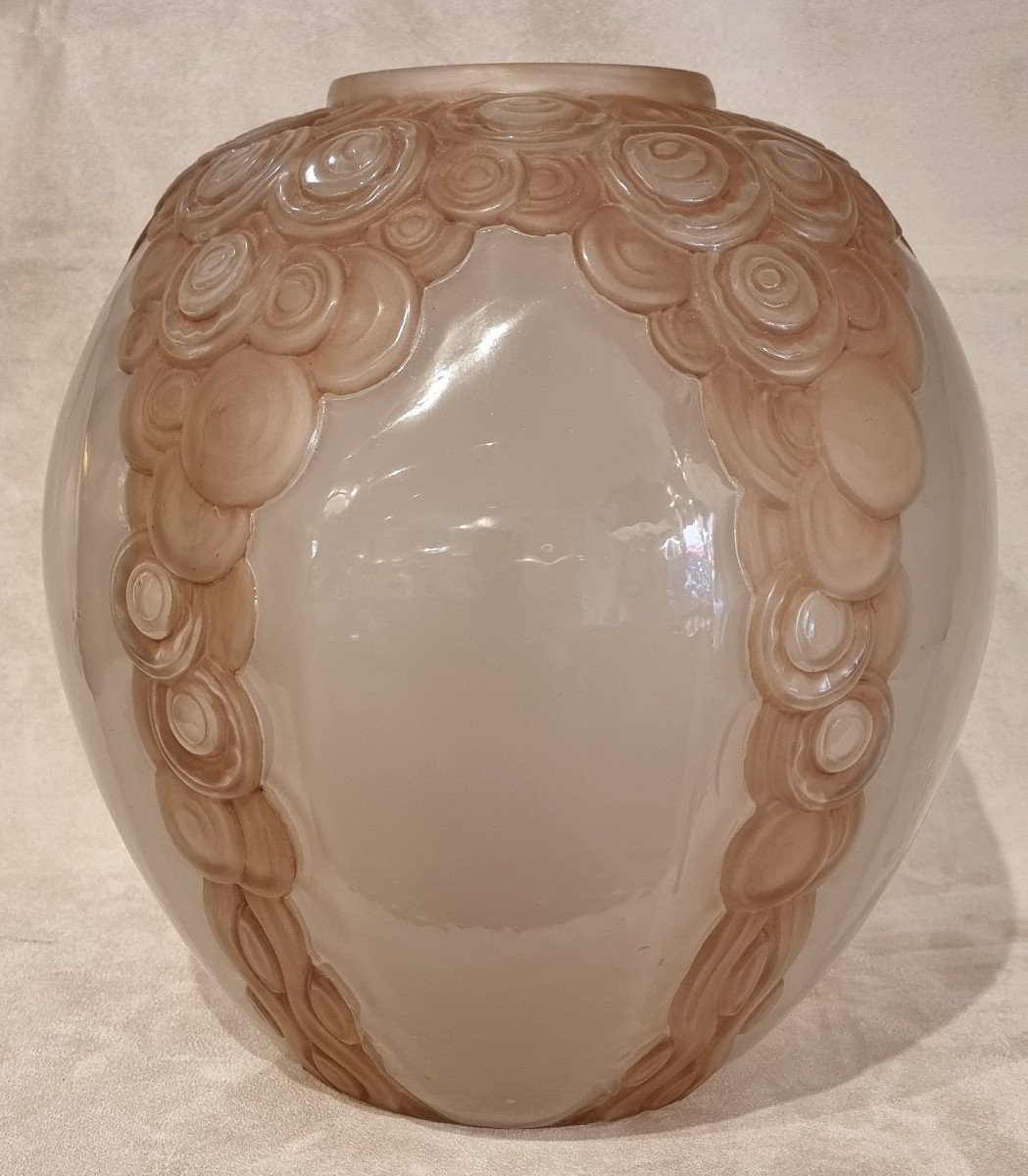 André Hunebelle Vase Modèle Guirlandes Art Déco 1930-photo-4