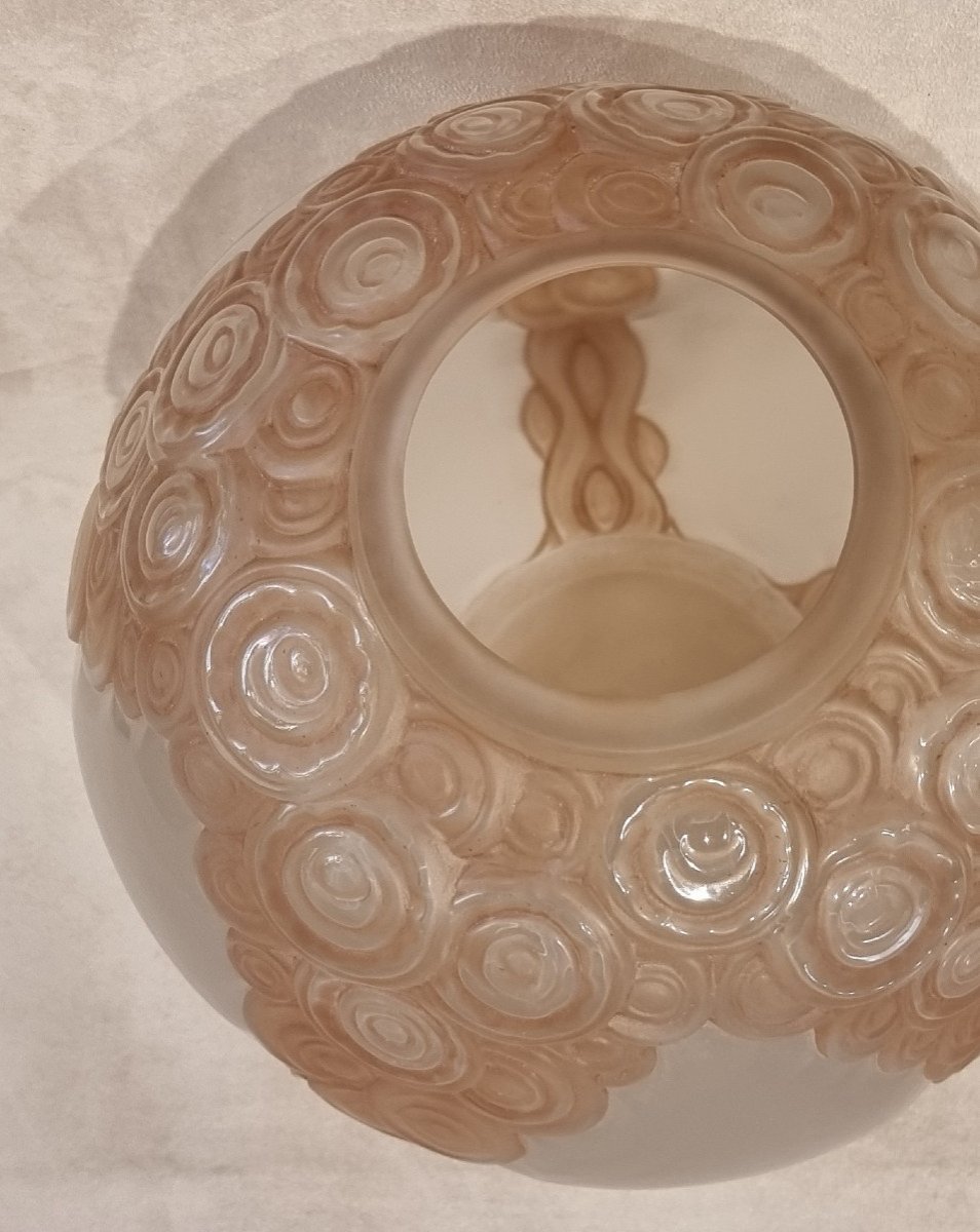 André Hunebelle Vase Modèle Guirlandes Art Déco 1930-photo-4