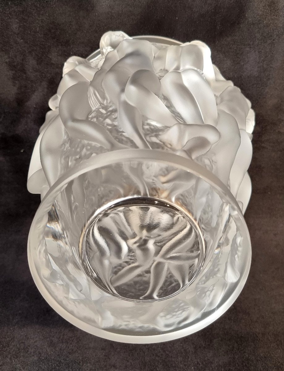  Lalique Vase Bacchantes Cristal Design 1970-1980-photo-7