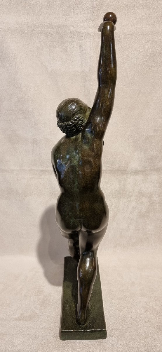 Georges Chauvel Bronze Sculpture Art Deco 1930-photo-4
