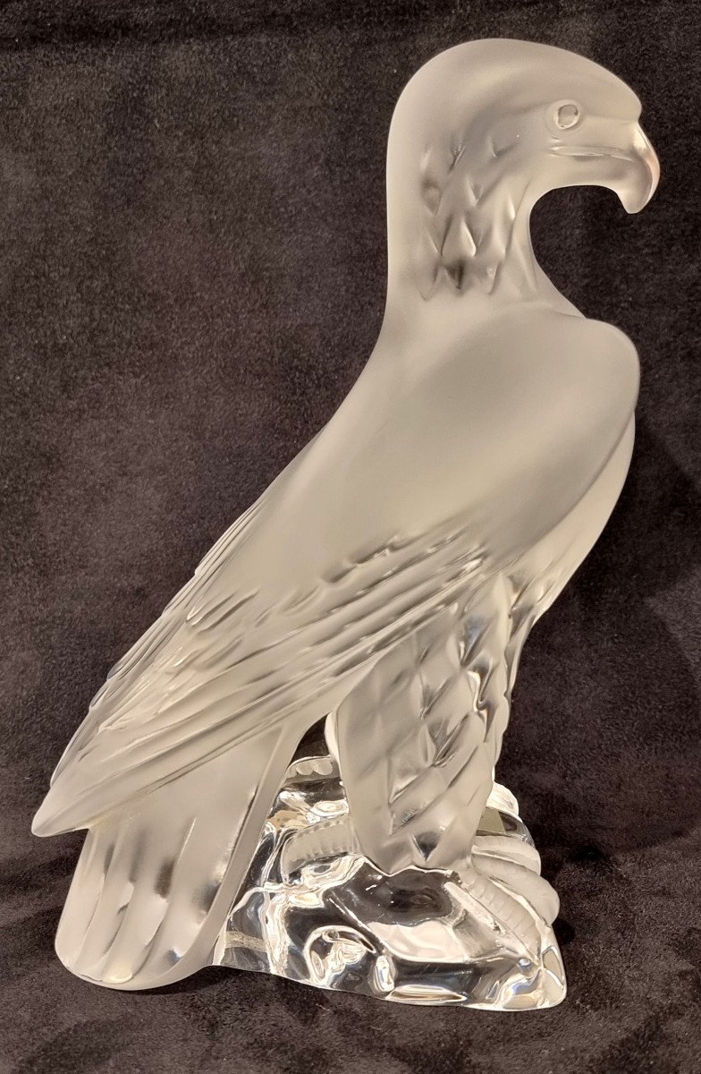 Lalique France Sculpture Aigle Impérial Cristal-photo-2