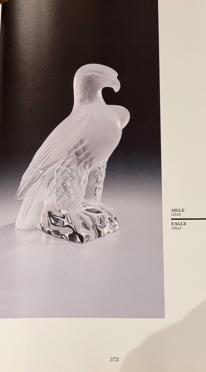 Lalique France Sculpture Aigle Impérial Cristal-photo-7