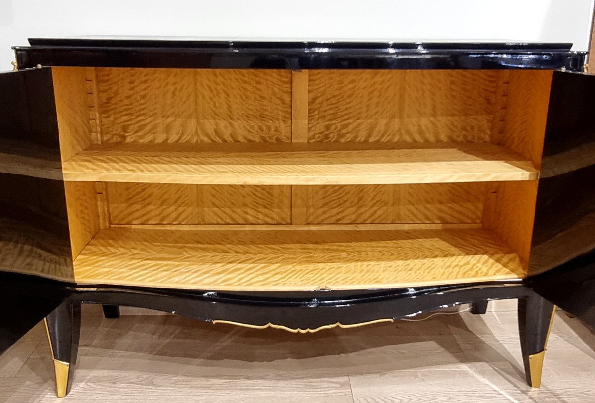 Maurice Jallot Commode Laque Noire  Art Déco 1935-1940 -photo-3