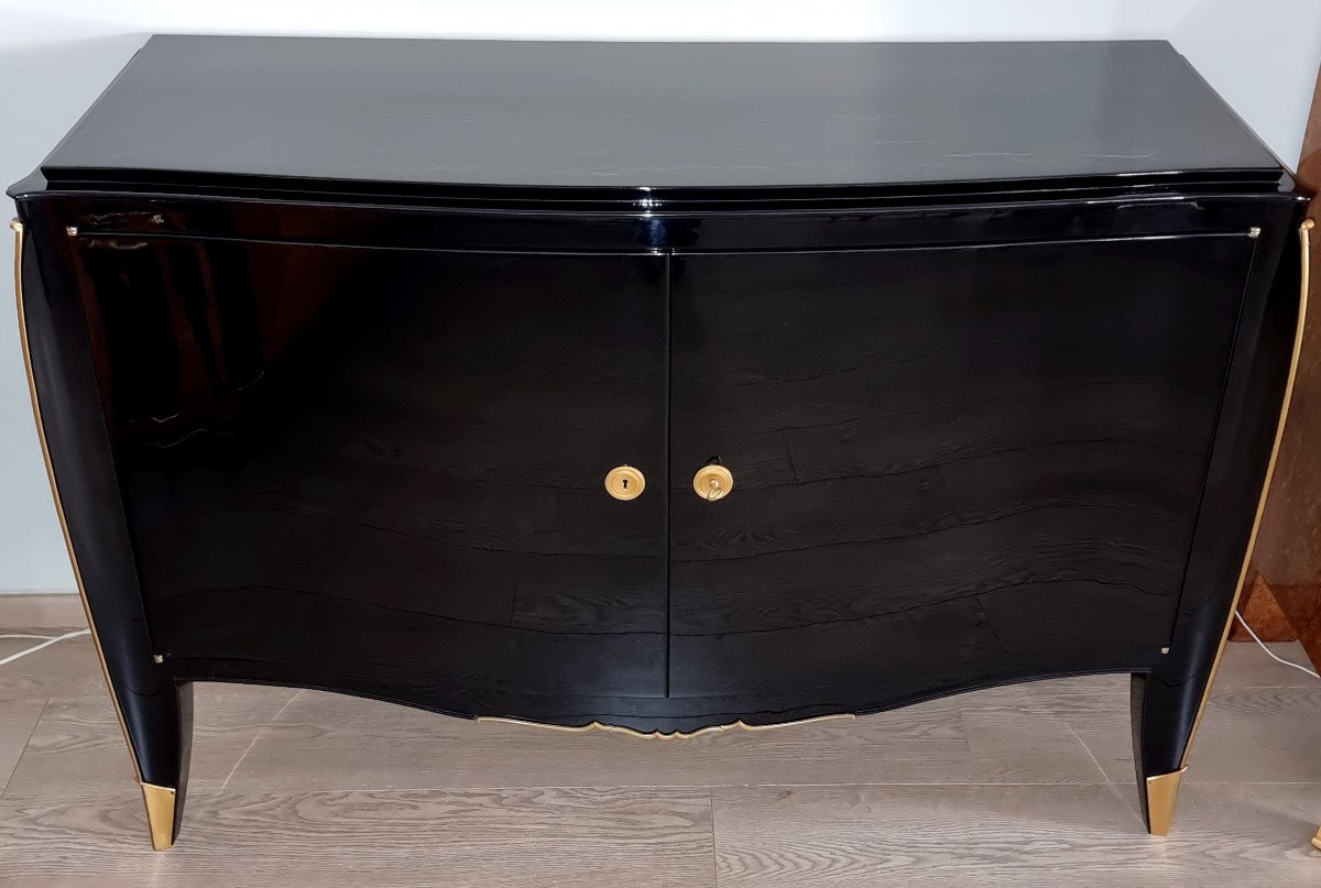 Maurice Jallot Commode Laque Noire  Art Déco 1935-1940 -photo-4