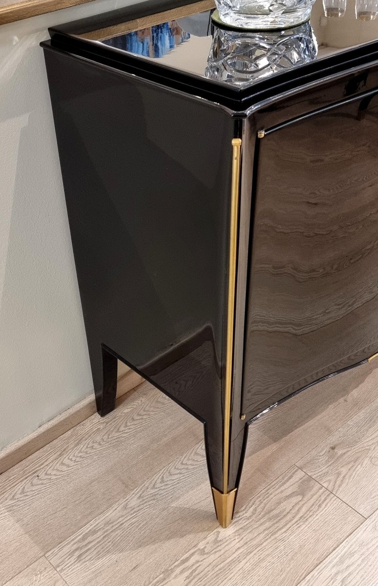 Maurice Jallot Commode Laque Noire  Art Déco 1935-1940 -photo-7