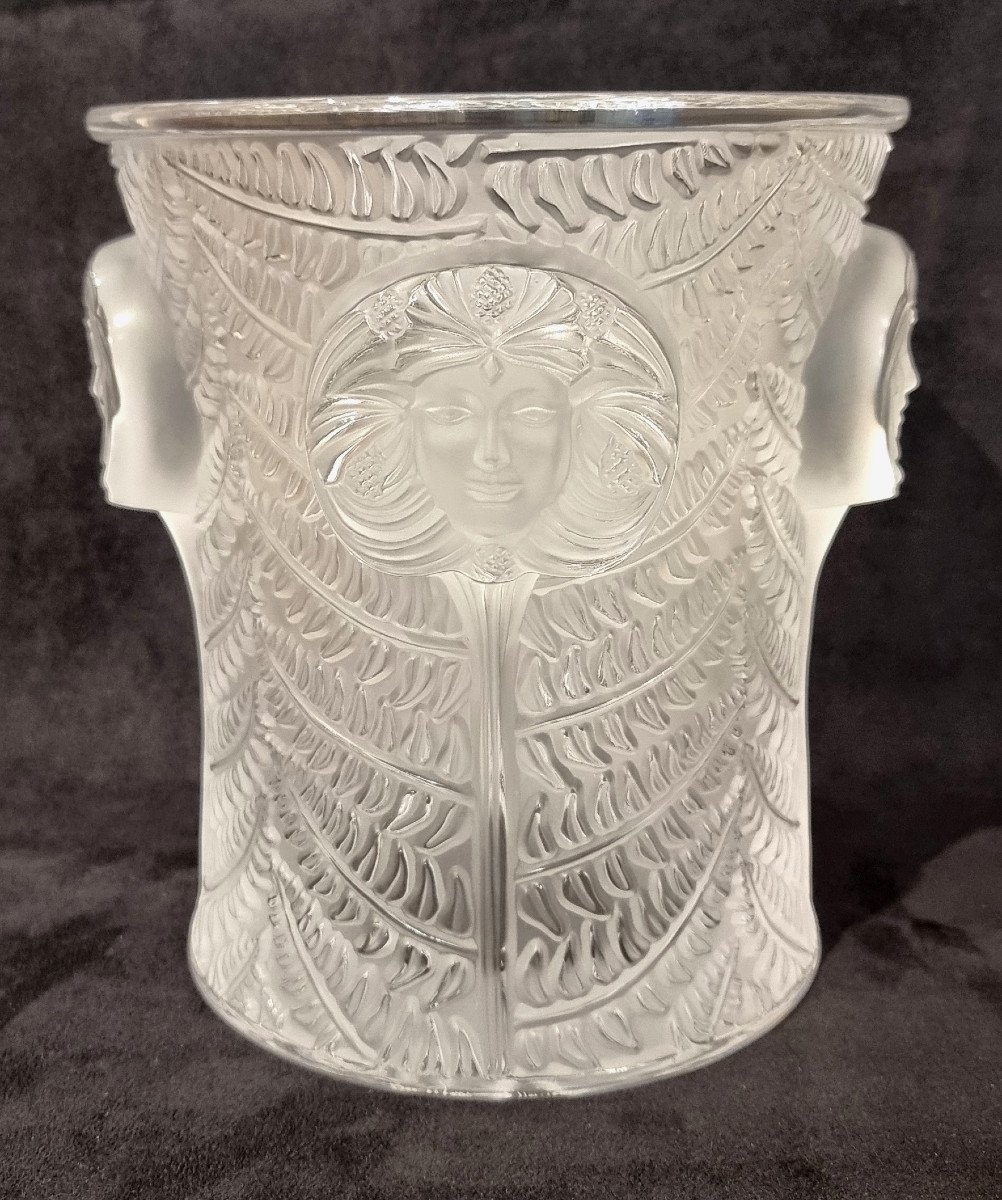 Lalique Psyché Crystal Champagne Bucket