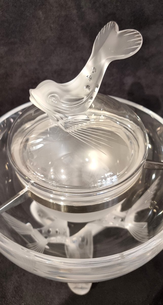 Lalique Model Igor Crystal Caviar Service 1970-photo-1