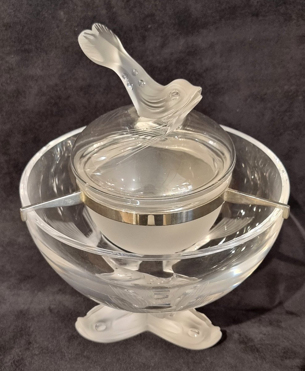 Lalique Model Igor Crystal Caviar Service 1970