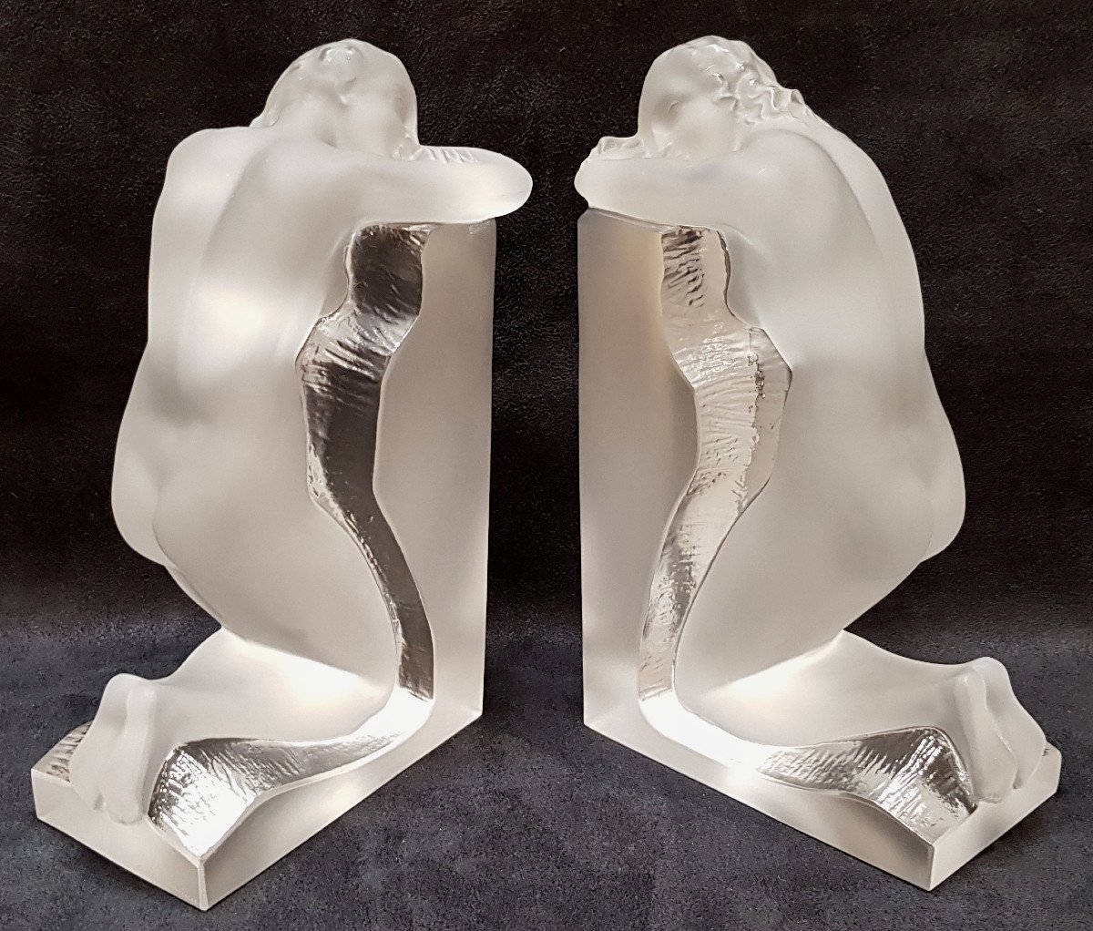 Lalique Rêverie Paire De Serre Livres En Cristal-photo-3