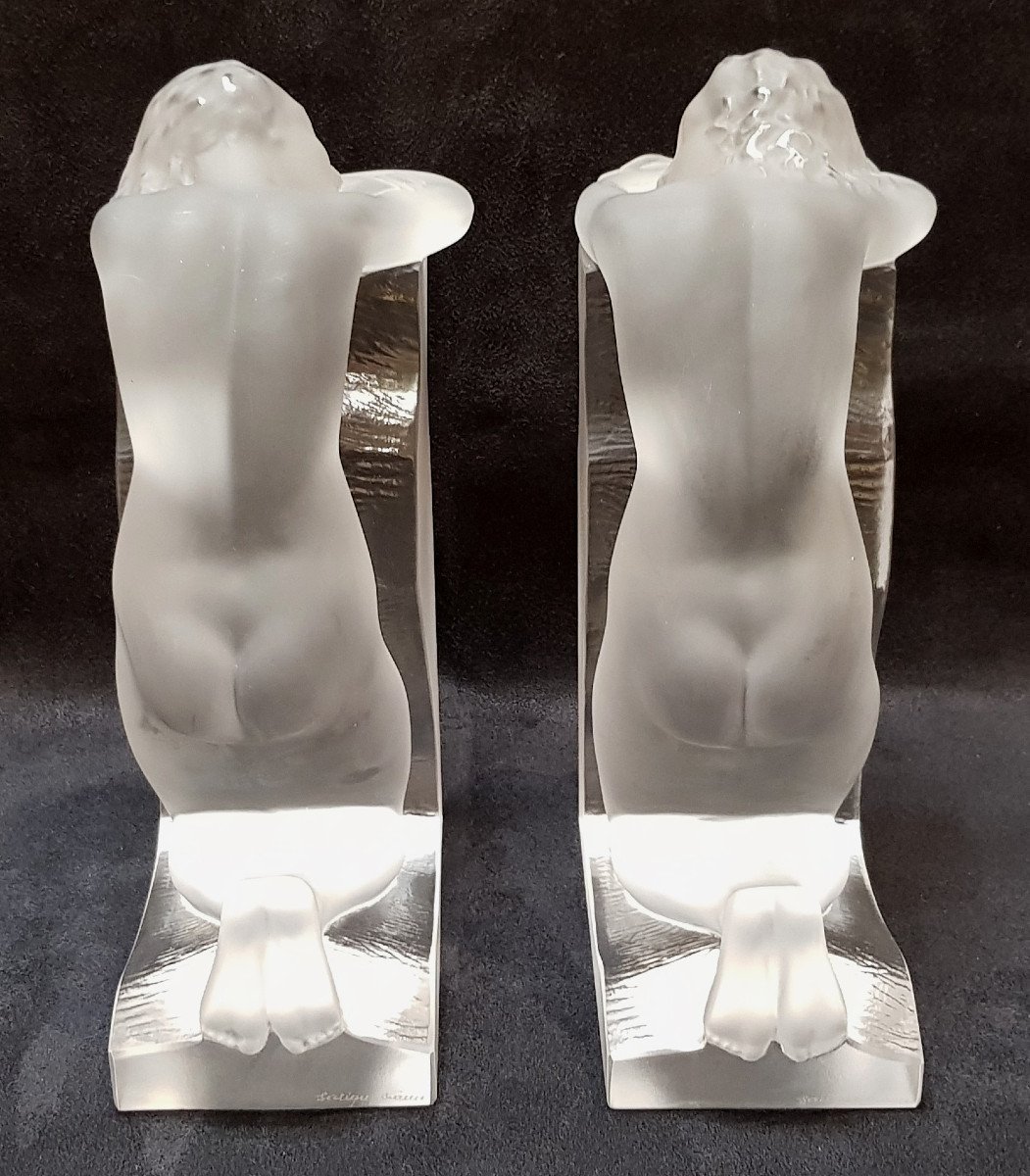 Lalique Rêverie Paire De Serre Livres En Cristal-photo-4