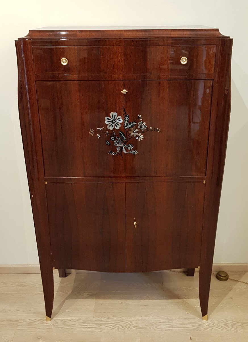 Jules Leleu Secretaire Palissandre & Marqueterie 1940-1945 