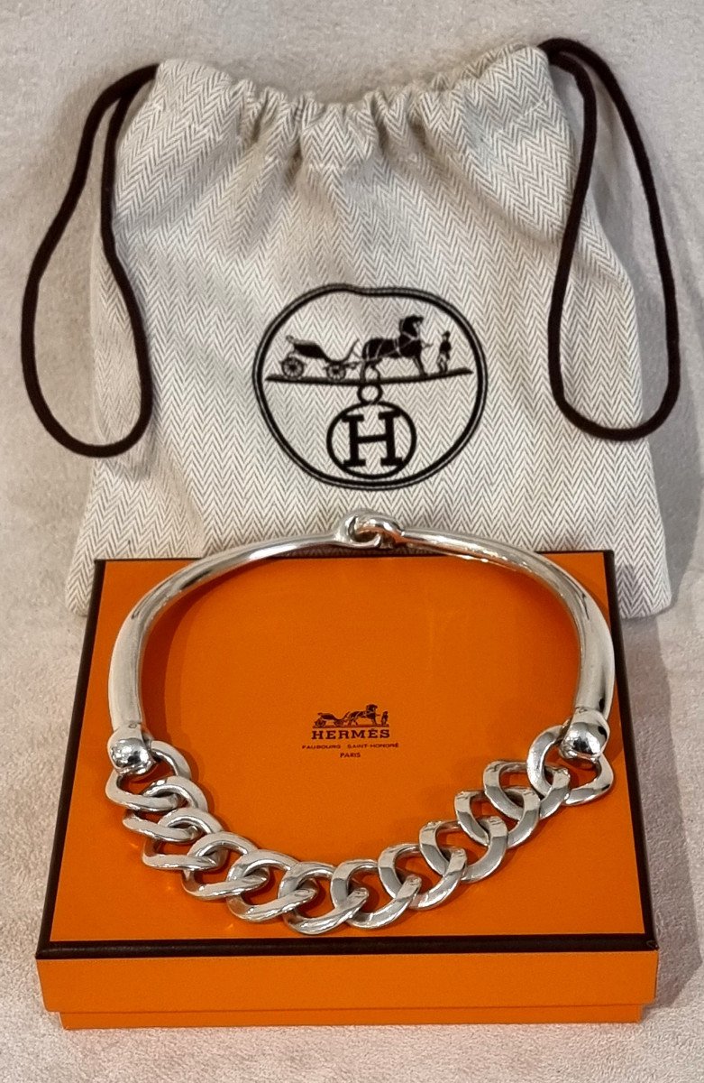 Hermès Princesse Des Steppes Necklace From 1998 In 925 Thousandths Silver-photo-1
