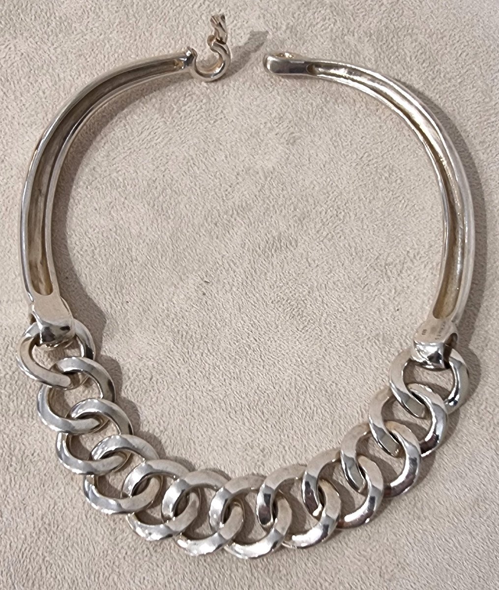 Hermès Princesse Des Steppes Necklace From 1998 In 925 Thousandths Silver-photo-4