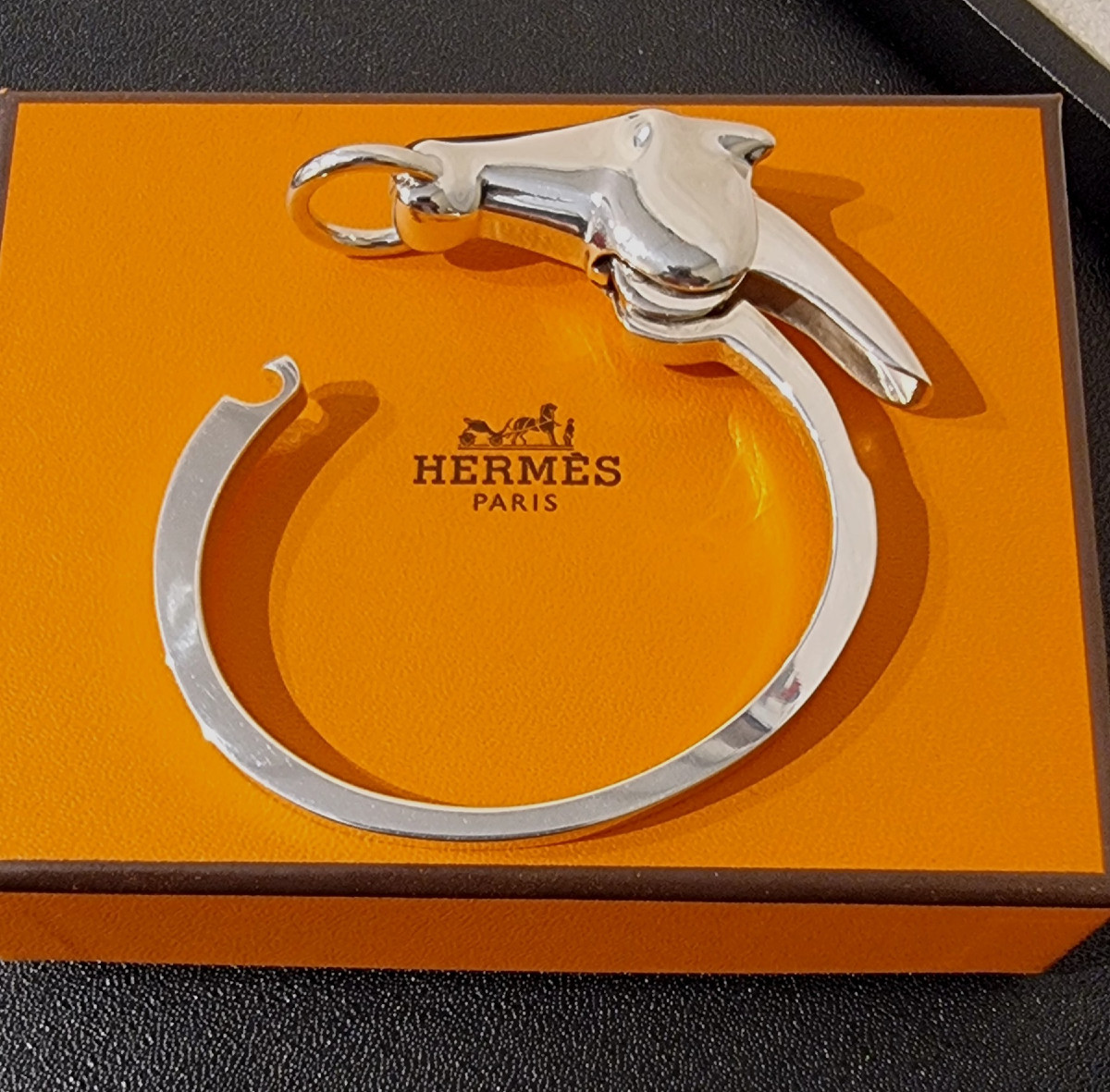Hermès Bracelet Modèle Galop En Argent 925 Millièmes -photo-2