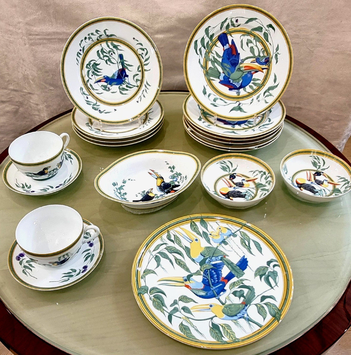Hermès Toucans Porcelain Service Part -photo-2