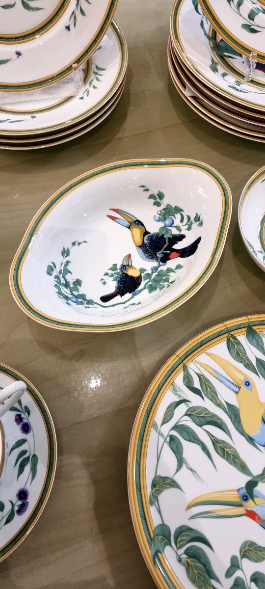 Hermès Toucans Porcelain Service Part -photo-4