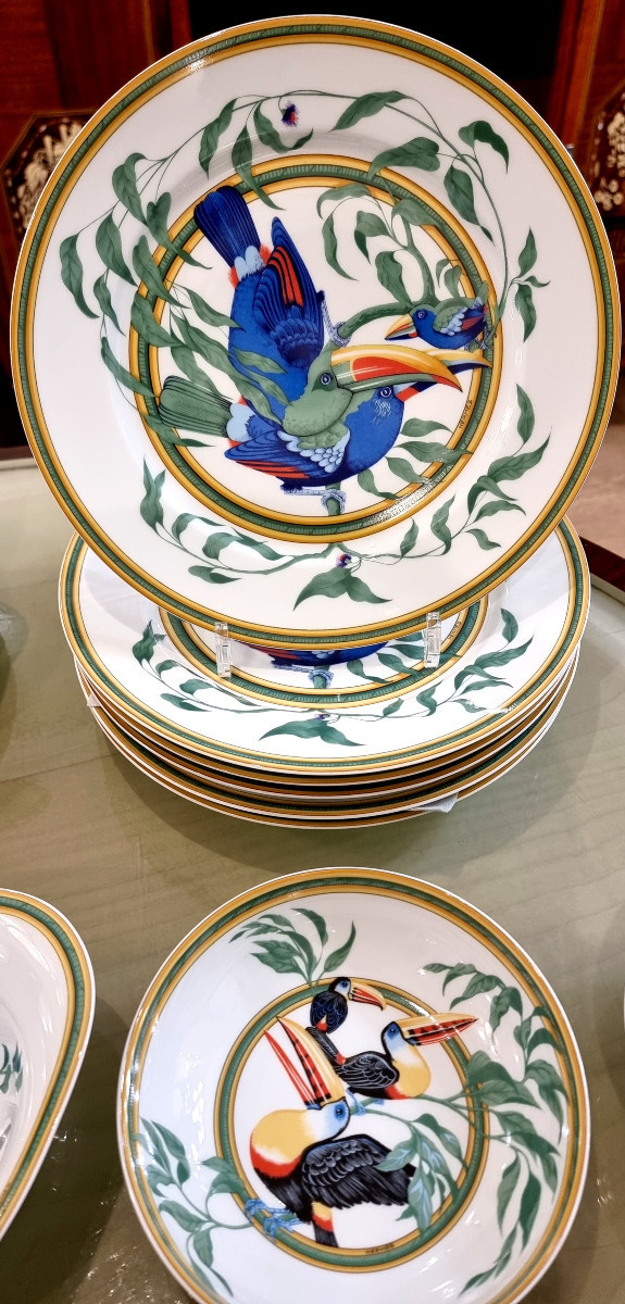 Hermès Toucans Porcelain Service Part -photo-2