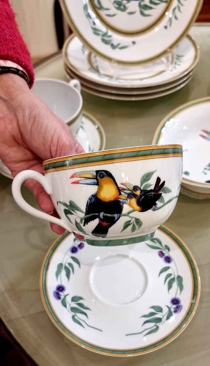 Hermès Toucans Porcelain Service Part -photo-5