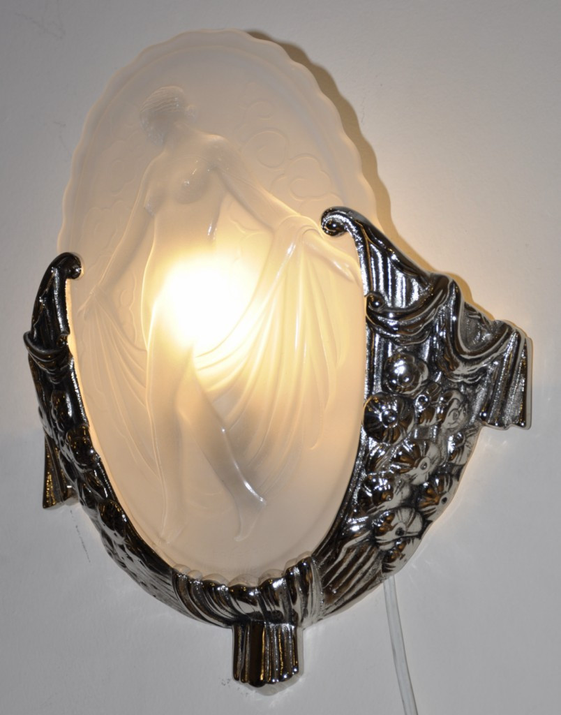 Muller Freres Pair Of Art Deco Wall Lights 1925-1930-photo-2