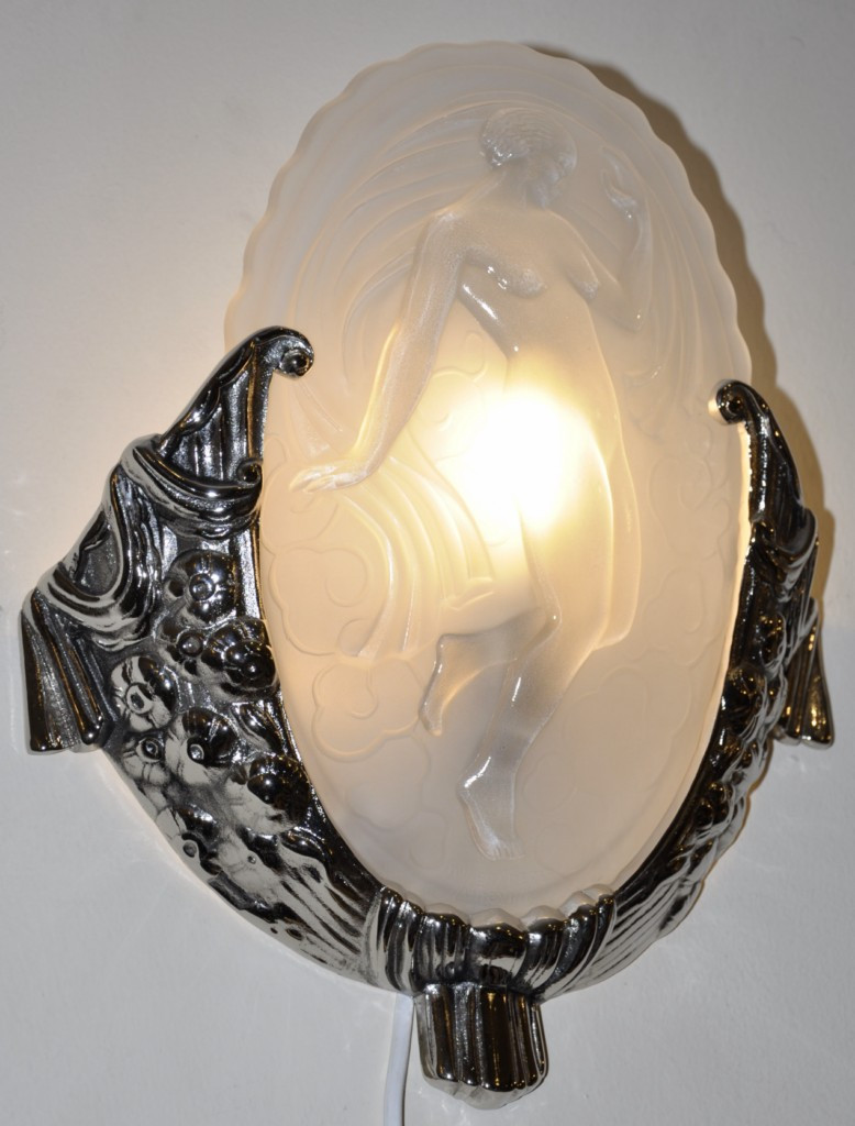 Muller Freres Pair Of Art Deco Wall Lights 1925-1930-photo-3