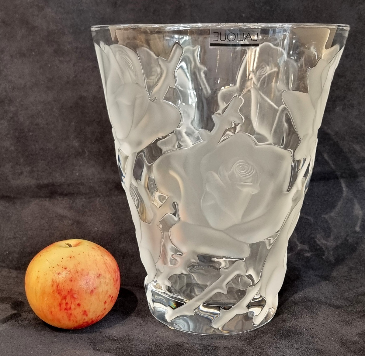LALIQUE FRANCE VASE Modèle ISPAHAN CRISTAL -photo-2