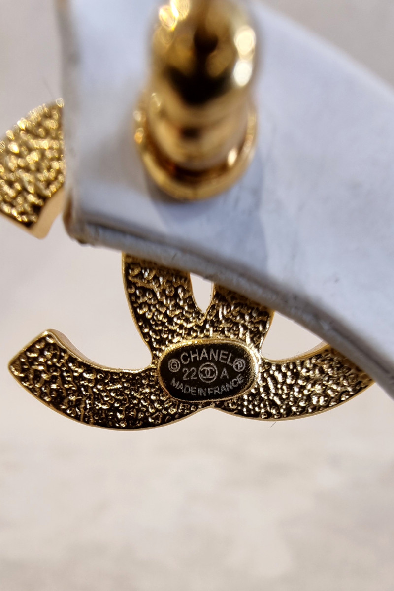 Chanel Tweed Double Cc Earrings-photo-3