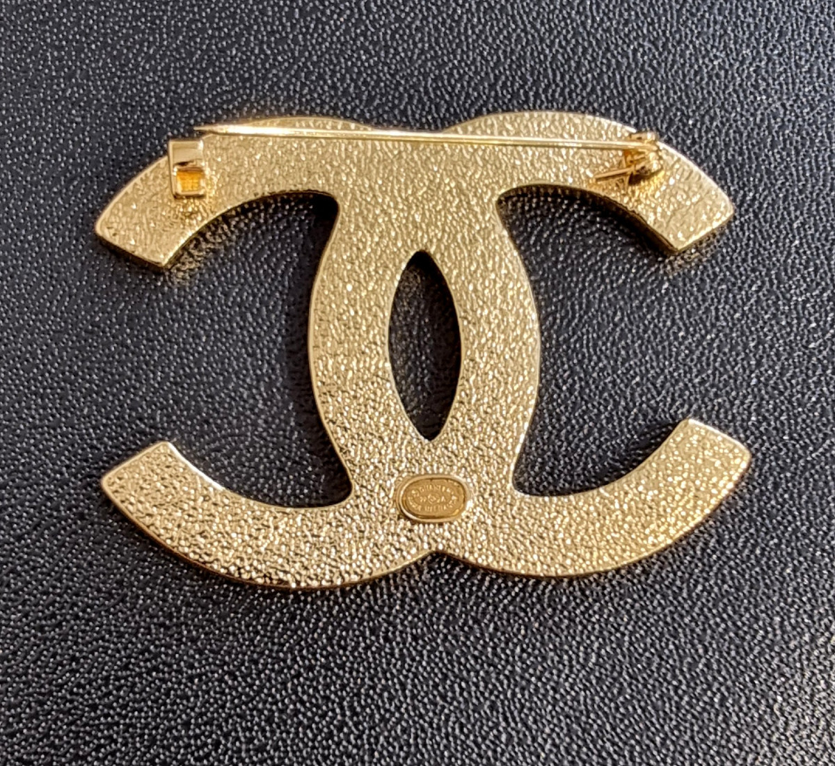 Chanel Tweed Double Cc Brooch-photo-3